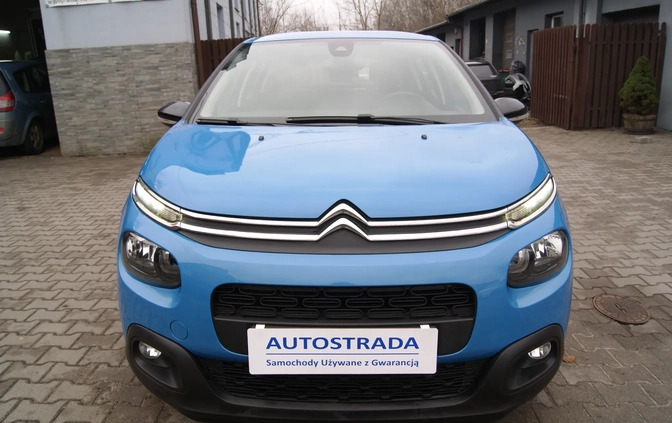 Citroen C3 cena 36900 przebieg: 97798, rok produkcji 2018 z Jutrosin małe 379